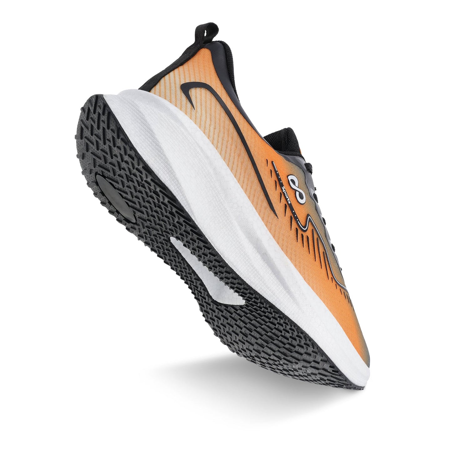Men's Active Beads Sports Shoe - WS9163 Grey Orange