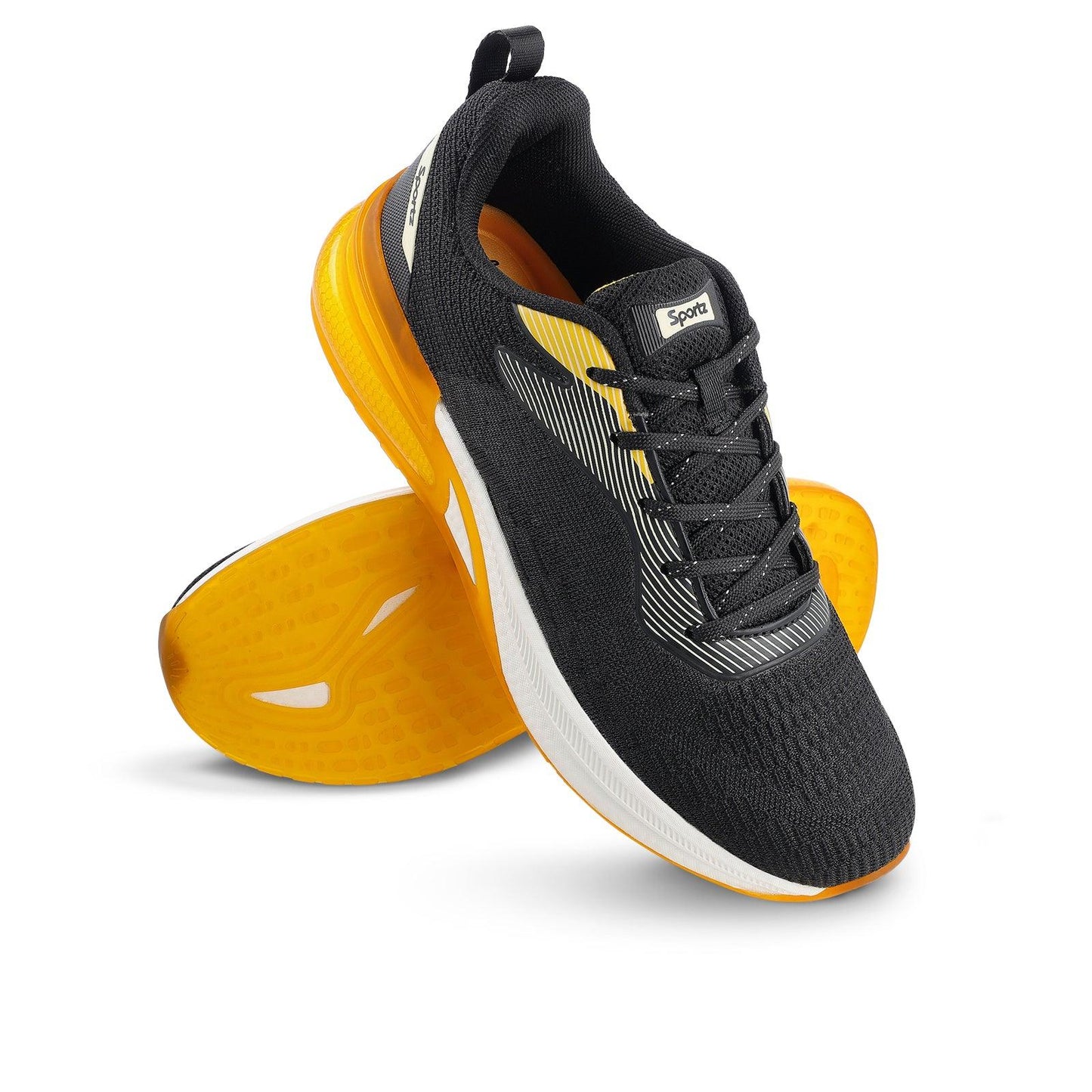 VORTIZ Men's Lace-up Walking Shoes - WS9140 Black