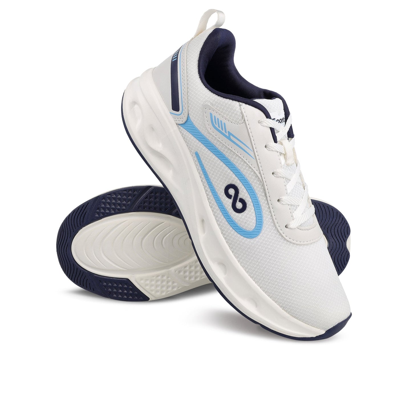 Men's Lace-up Sports Shoes - WS9613 White