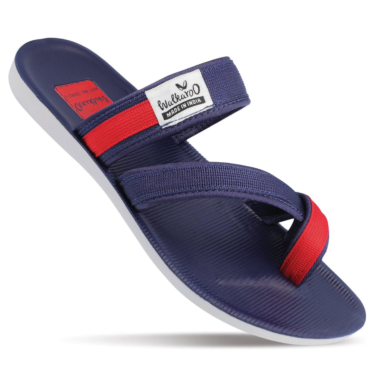 Men's Cross Strap Sandals - GG8210 Blue Red
