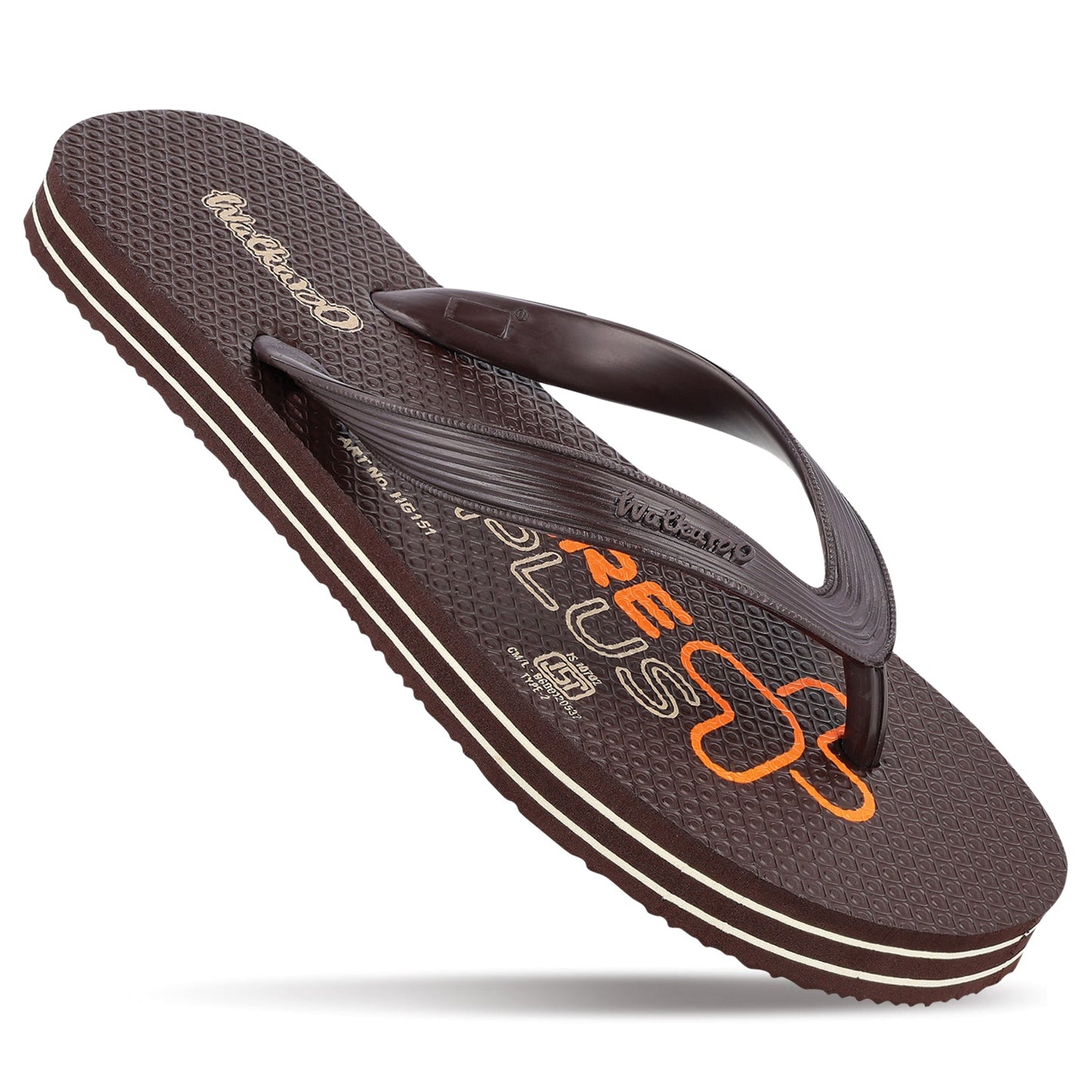 Men's Care Plus Slippers - HG151 Coffee Brown