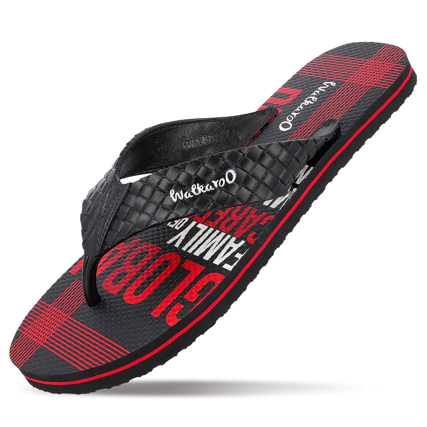 Men's Hawai Slippers - HG166 Red Black