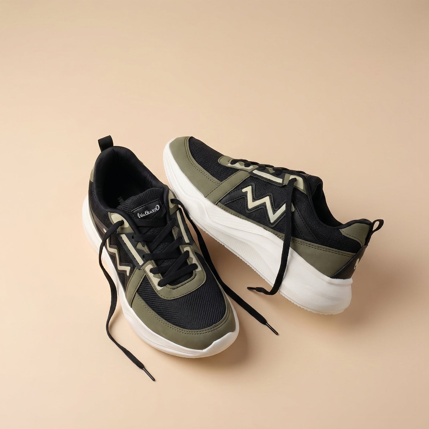 Men's Lace-up Sports Shoe -ONG97006 Black Olive