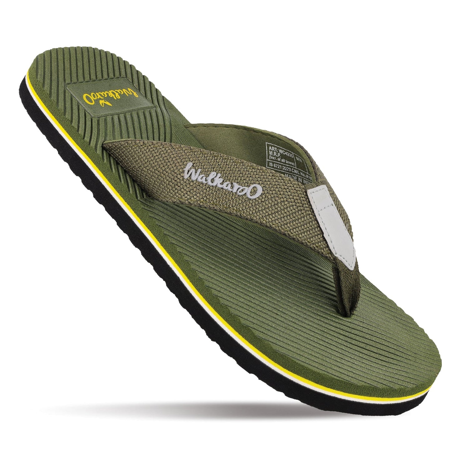 Men's Flip-Flop Slippers - WC4235 Olive