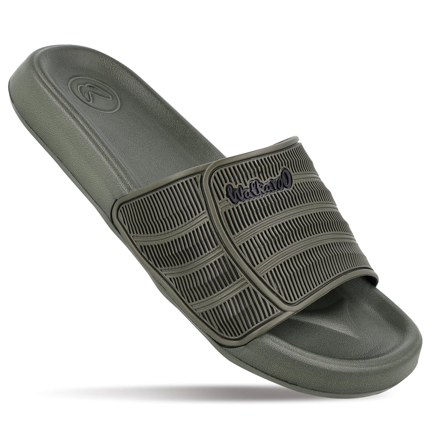 Walkaroo Men's Sliders - WC4847 Olive