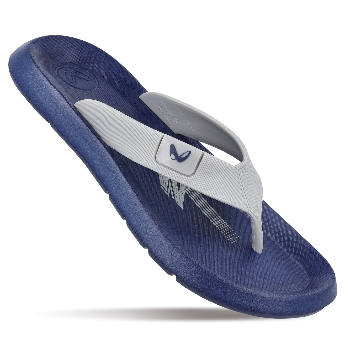 Men's Flip-Flop Slippers - WC4848 Navy Blue Grey