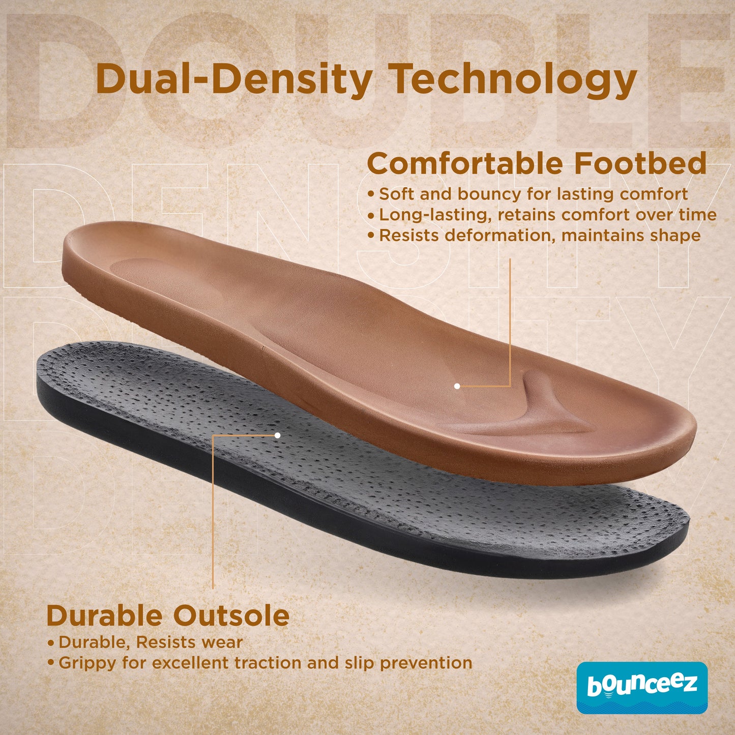Men's Daily Wear Comfort Sandals - WE1716 Brown