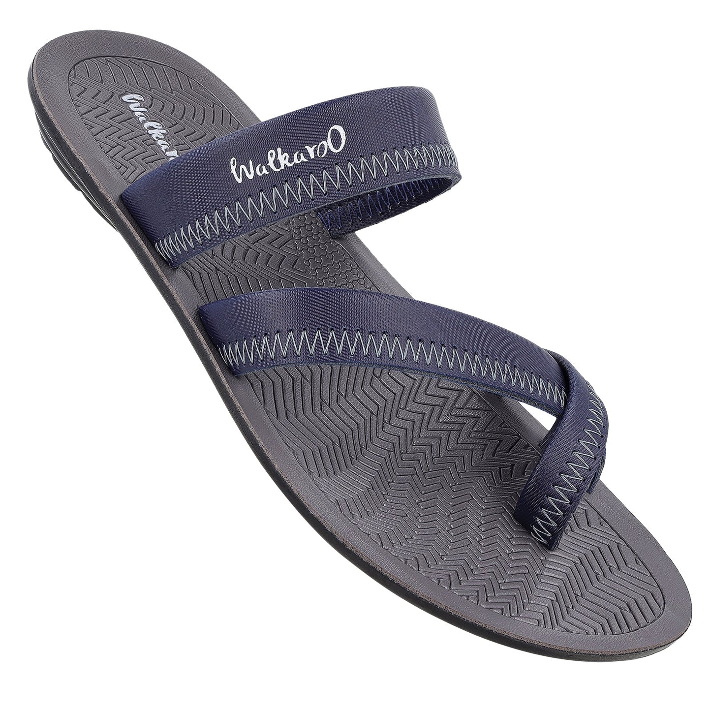 Boy's Cross Strap Slide Sandals - WG5340 Grey Blue