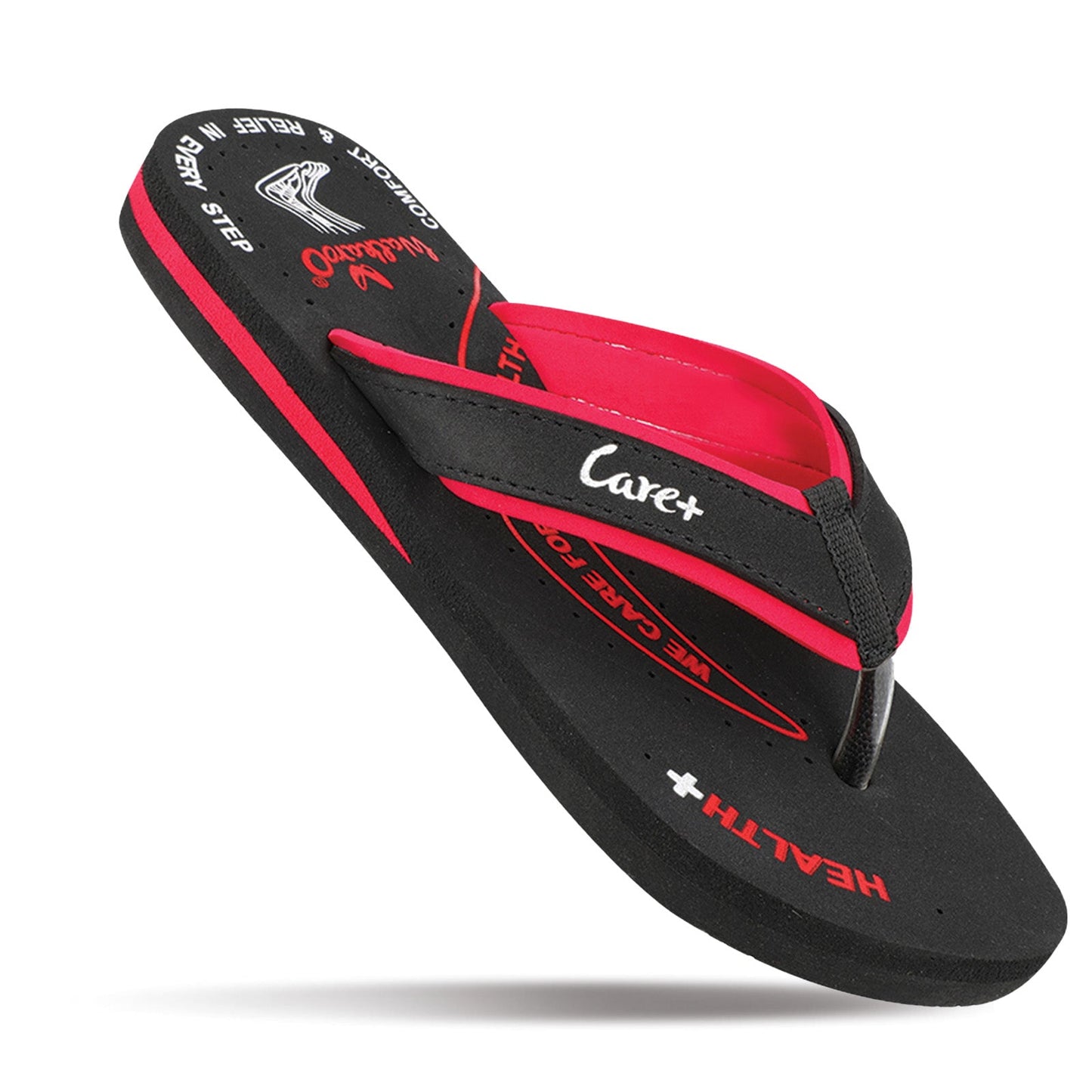 Women's Care Plus Flip-Flop - WH3959 Black Red