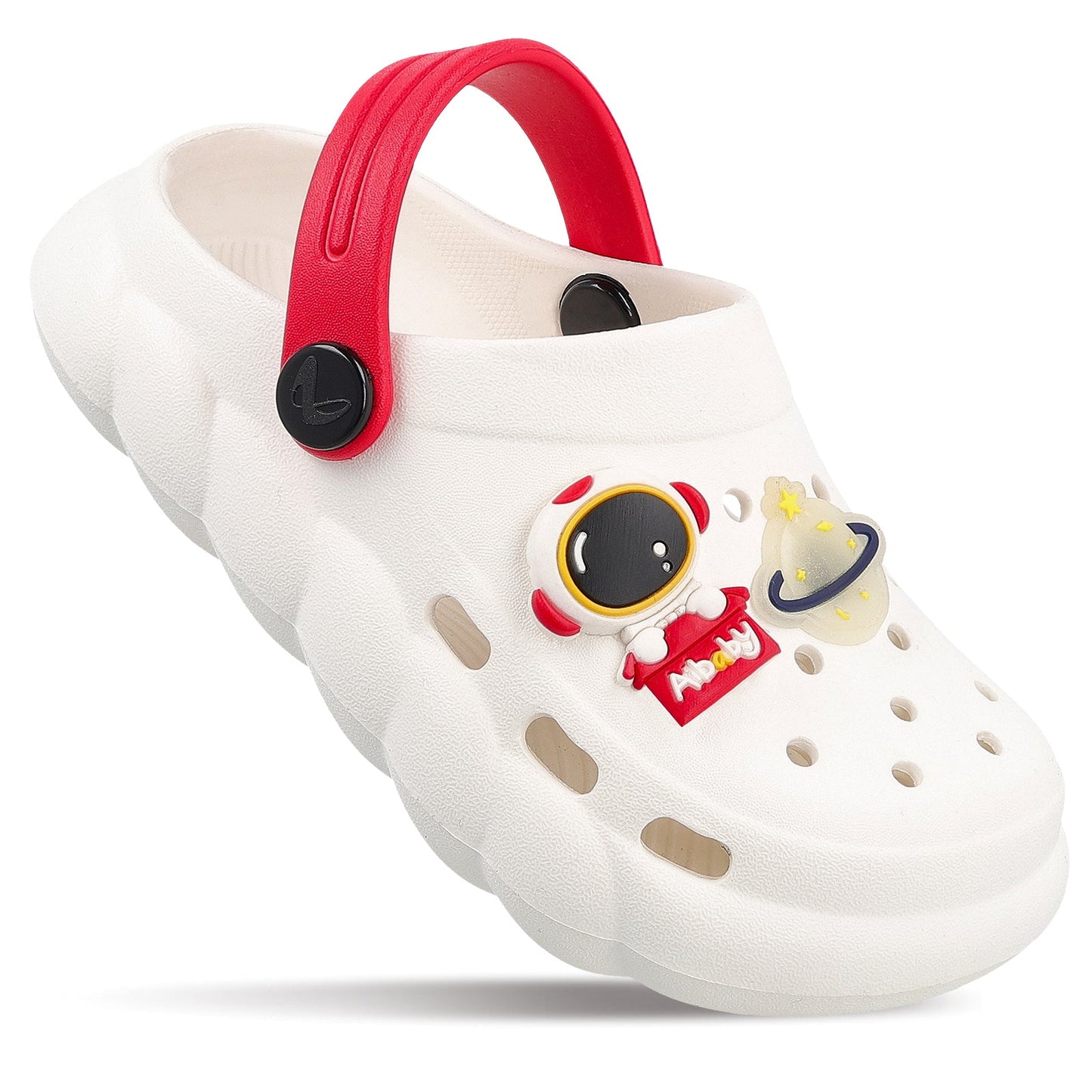 Kid's Clogs - WK358 White Red