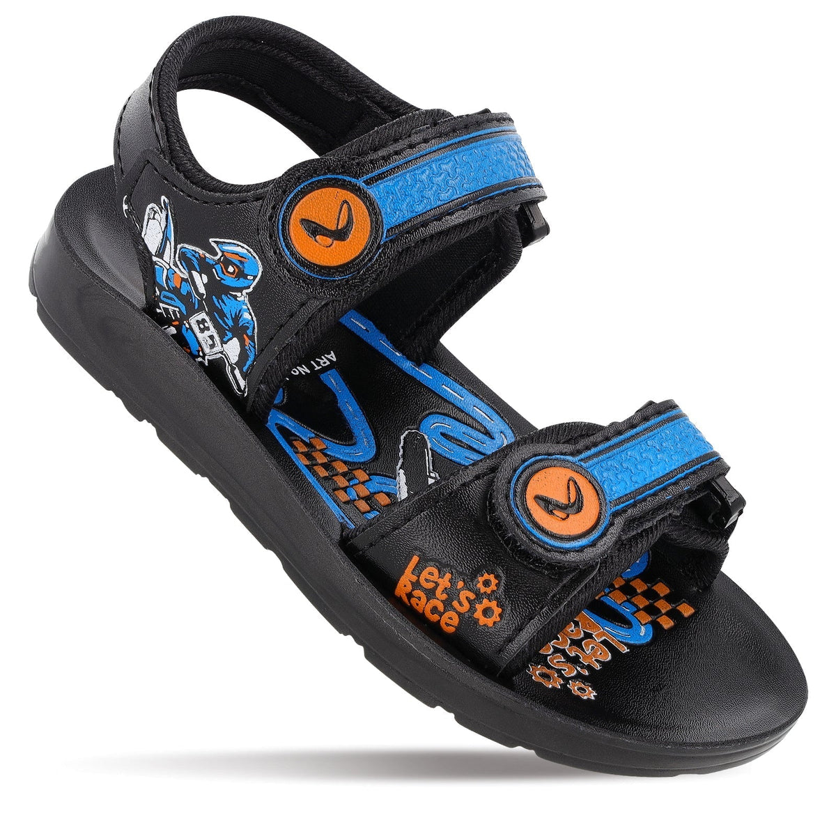 Kid's Daily Wear Sandals - WK680 Black Blue