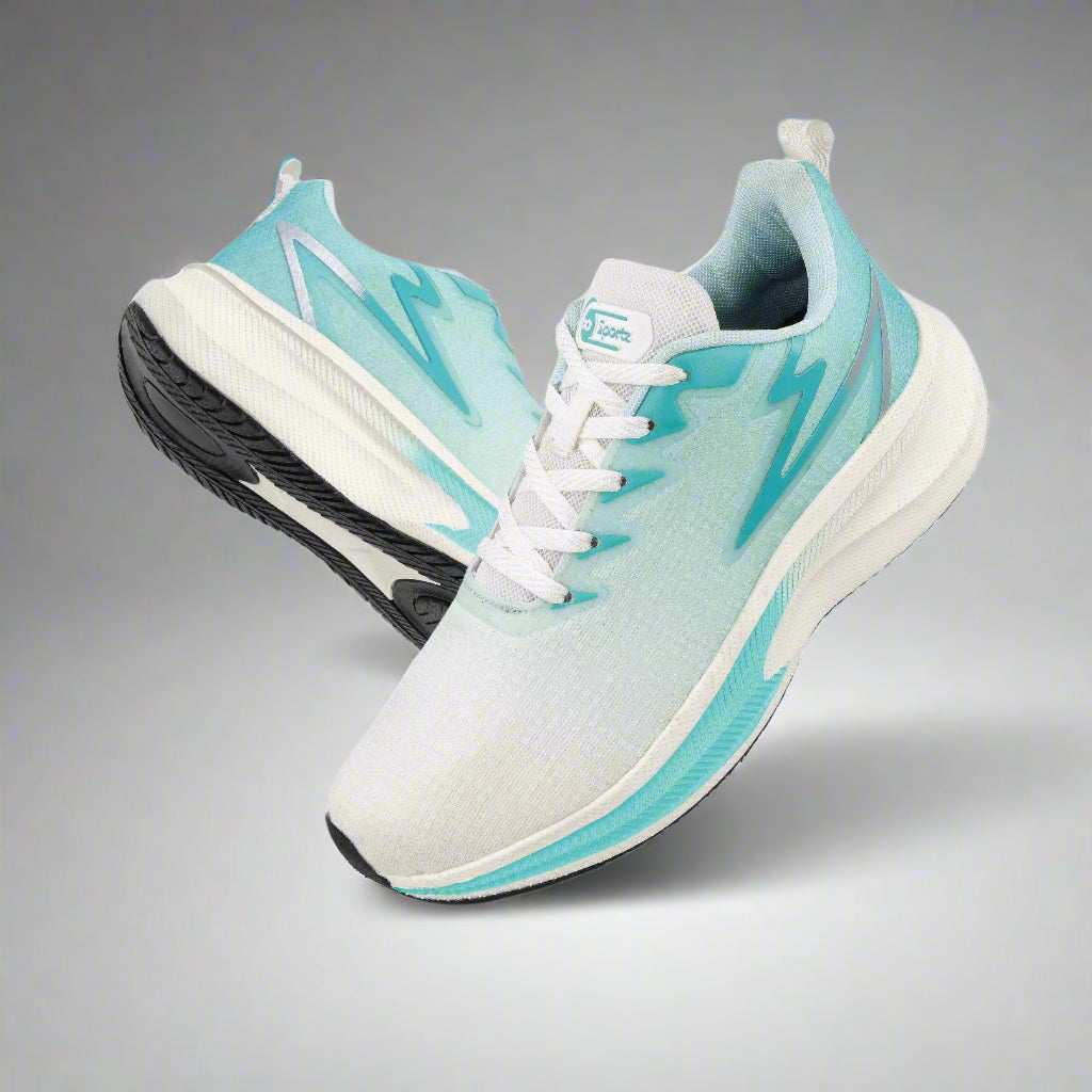 Men's Lace-up Sports Shoe - WS9162 White Teal