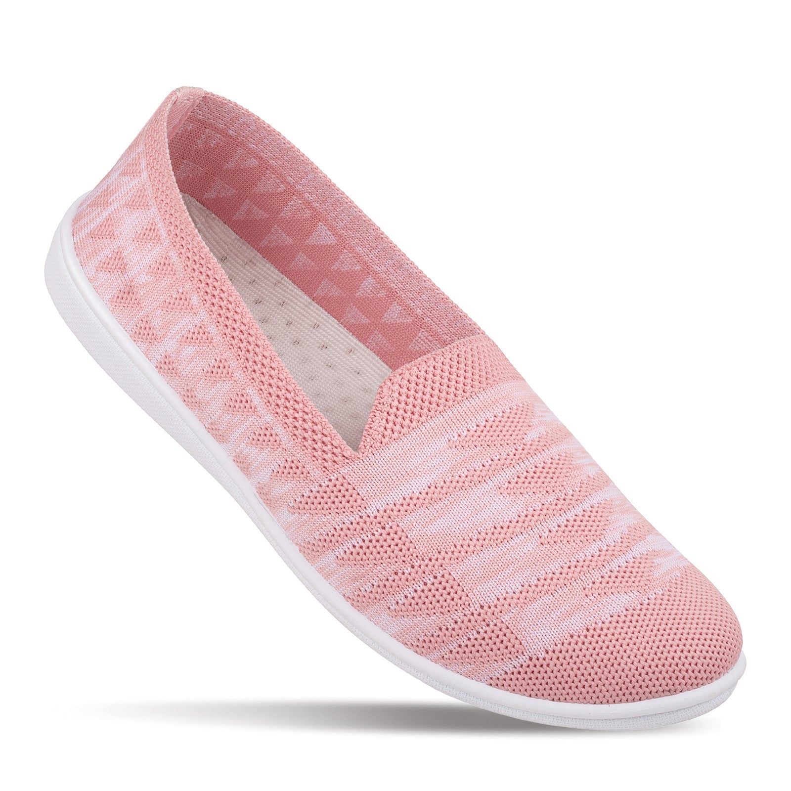 Walkaroo Womens Melange Belly Shoes - WC4943 Peach - Walkaroo Footwear