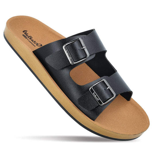 Walkaroo+ Men Sandals - WE1333 Black - Walkaroo Footwear