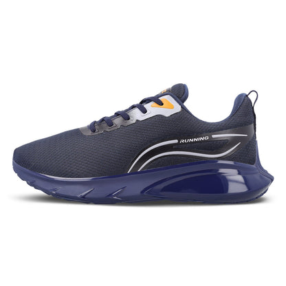 ZYLOK Men's Lace-up Sports Shoe - Navy Blue
