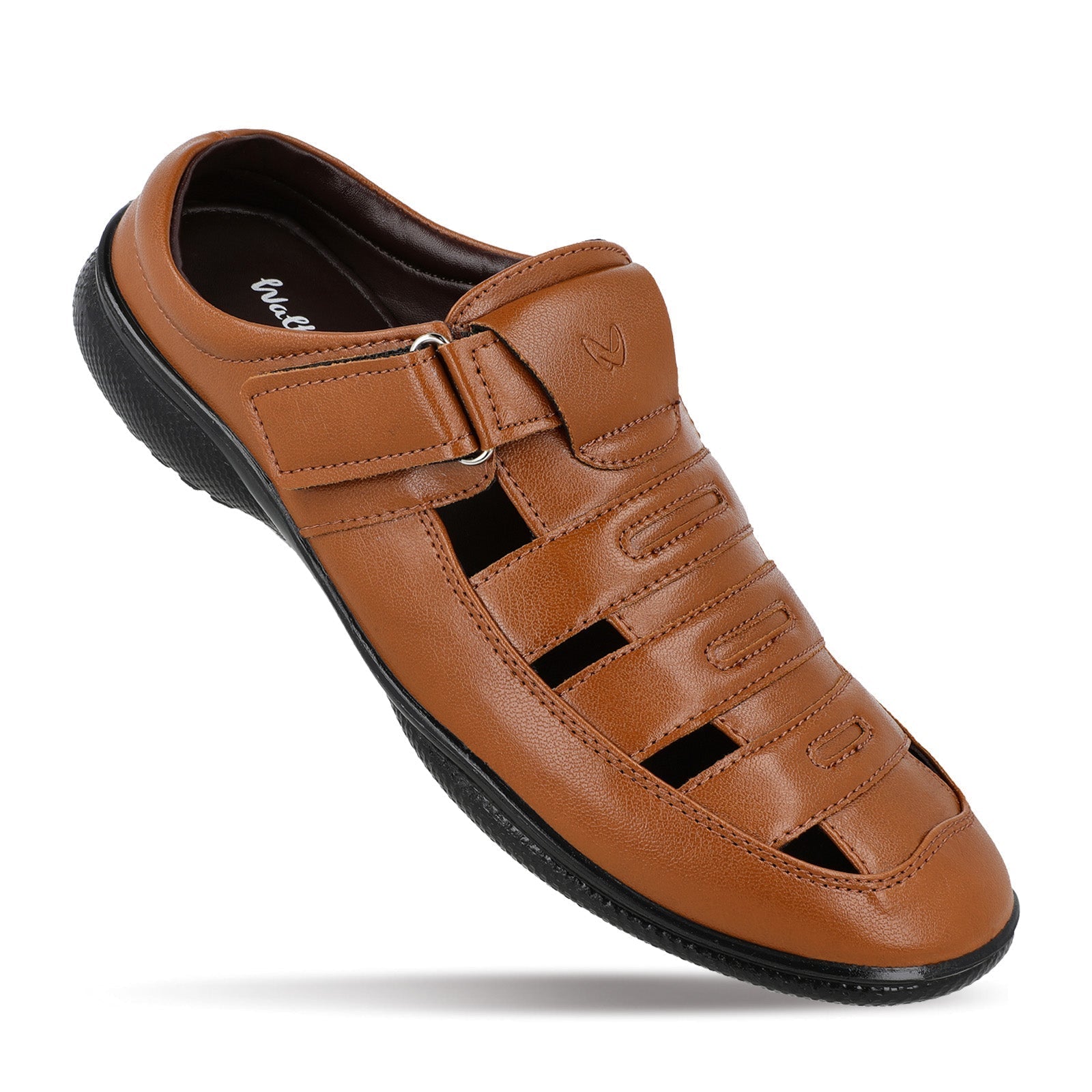 Walkaroo Men Roman Sandals - WF6258 Tan - Walkaroo Footwear