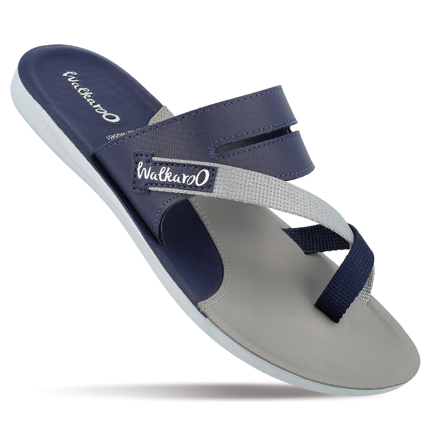 Walkaroo Men Sandal - WG5451 Blue Grey - Walkaroo Footwear