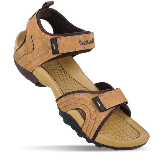 Walkaroo Men Sandals - WC4415 Tan - Walkaroo Footwear