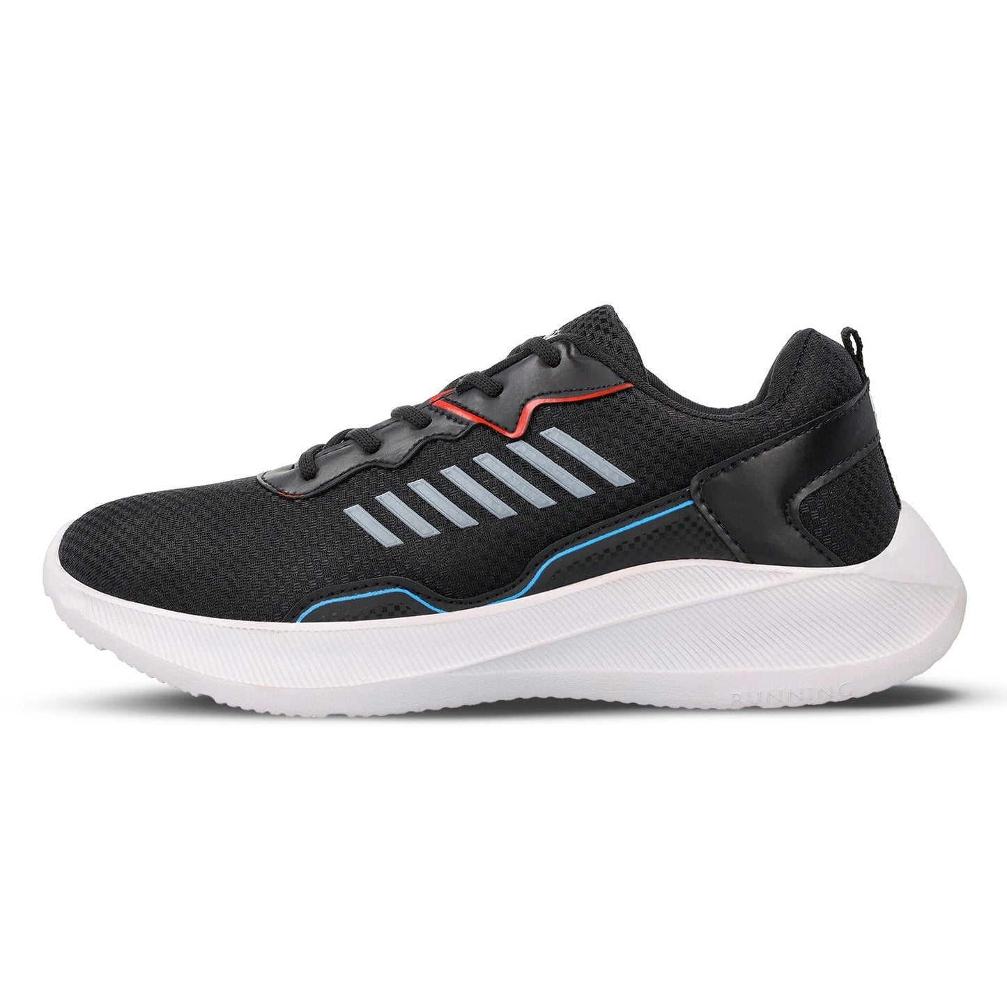 Walkaroo Men Running Shoe - WS3051 Black - Walkaroo Footwear