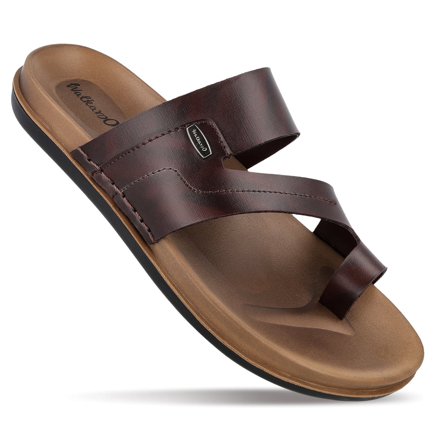 Walkaroo+ Men Sandals - WE1335 BROWN - Walkaroo Footwear