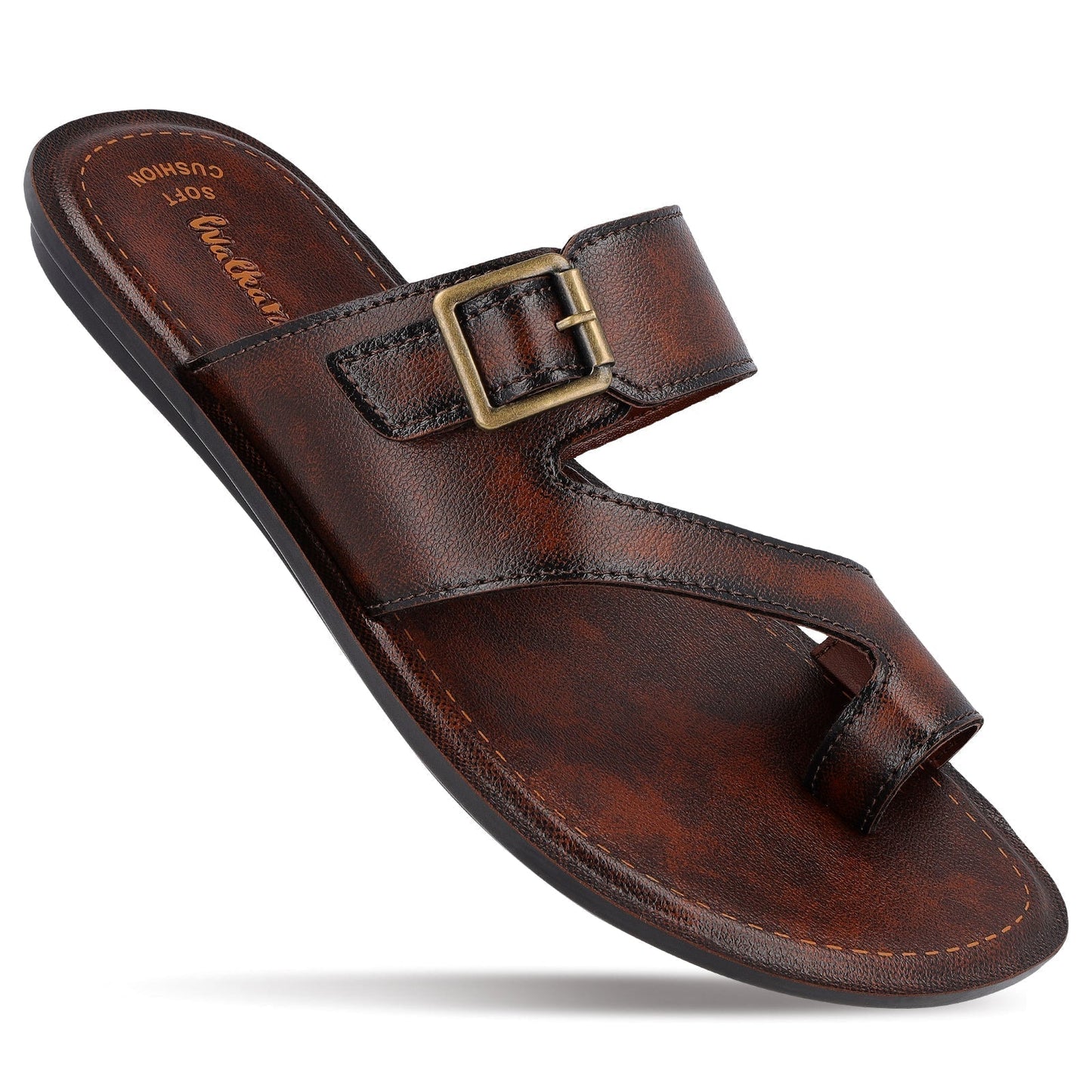 Walkaroo Men Sandals - WG5458 Brown - Walkaroo Footwear