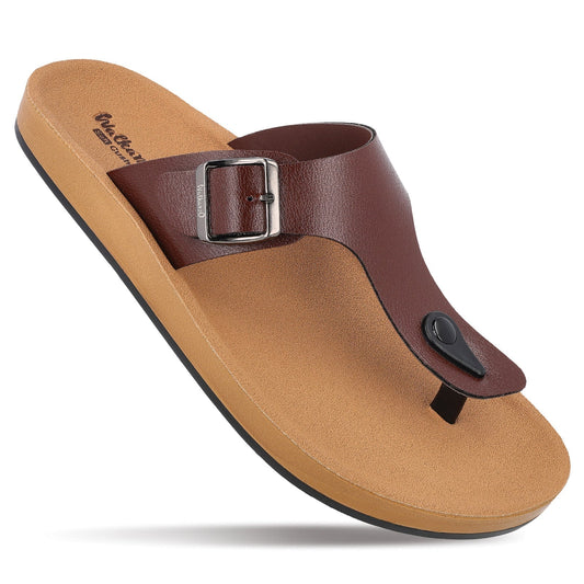 Walkaroo+ Men Sandals - WE1332 Brown - Walkaroo Footwear