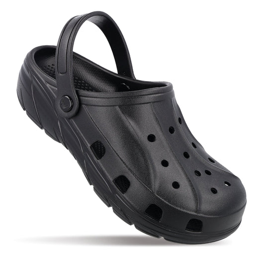 Walkaroo Mens Clogs - WC4838 Black - Walkaroo Footwear