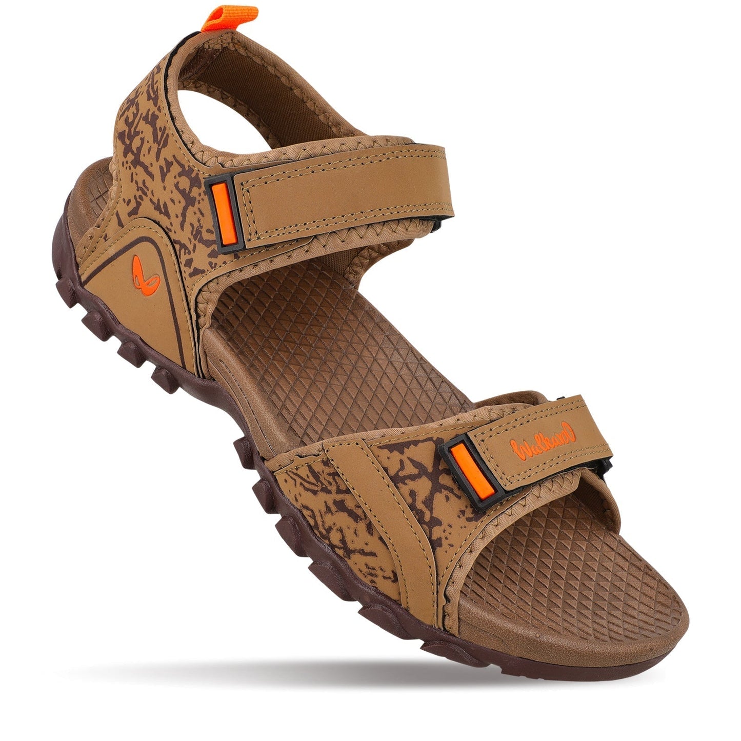 Walkaroo Men Sandals - WC4418 Camel - Walkaroo Footwear