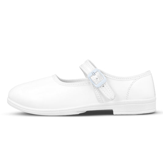 Kids School Shoe - WV591 White