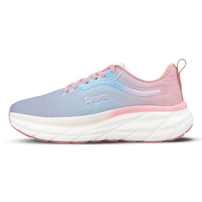 Women's Lace-up Sports Shoe - WS9917 Peach Sky