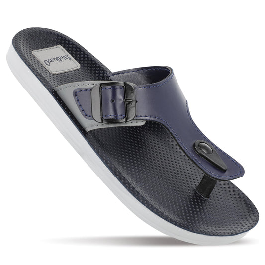 Walkaroo Men Solid Thong Sandals - 13123 Blue Grey - Walkaroo Footwear