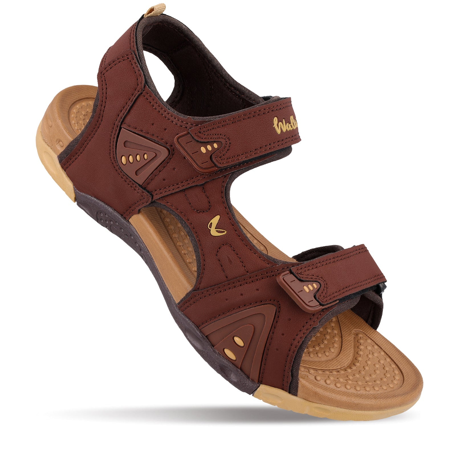 Walkaroo Men Sandals - WC4381 Tan - Walkaroo Footwear