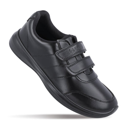 Walkaroo Senior boys School Shoes - WV502 Black - Walkaroo Footwear