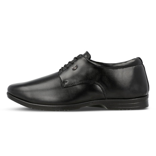 Walkaroo Xgo Men Derby Formal Shoes - WF6011 Black - Walkaroo Footwear