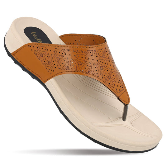 Walkaroo Womens Sandal - WC4981 Tan - Walkaroo Footwear