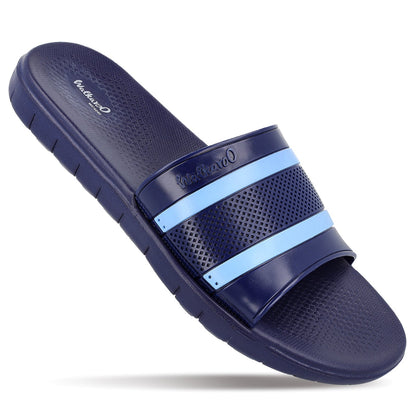 Walkaroo Mens Flip Flop Slippers - WC4240 Navy Blue - Walkaroo Footwear