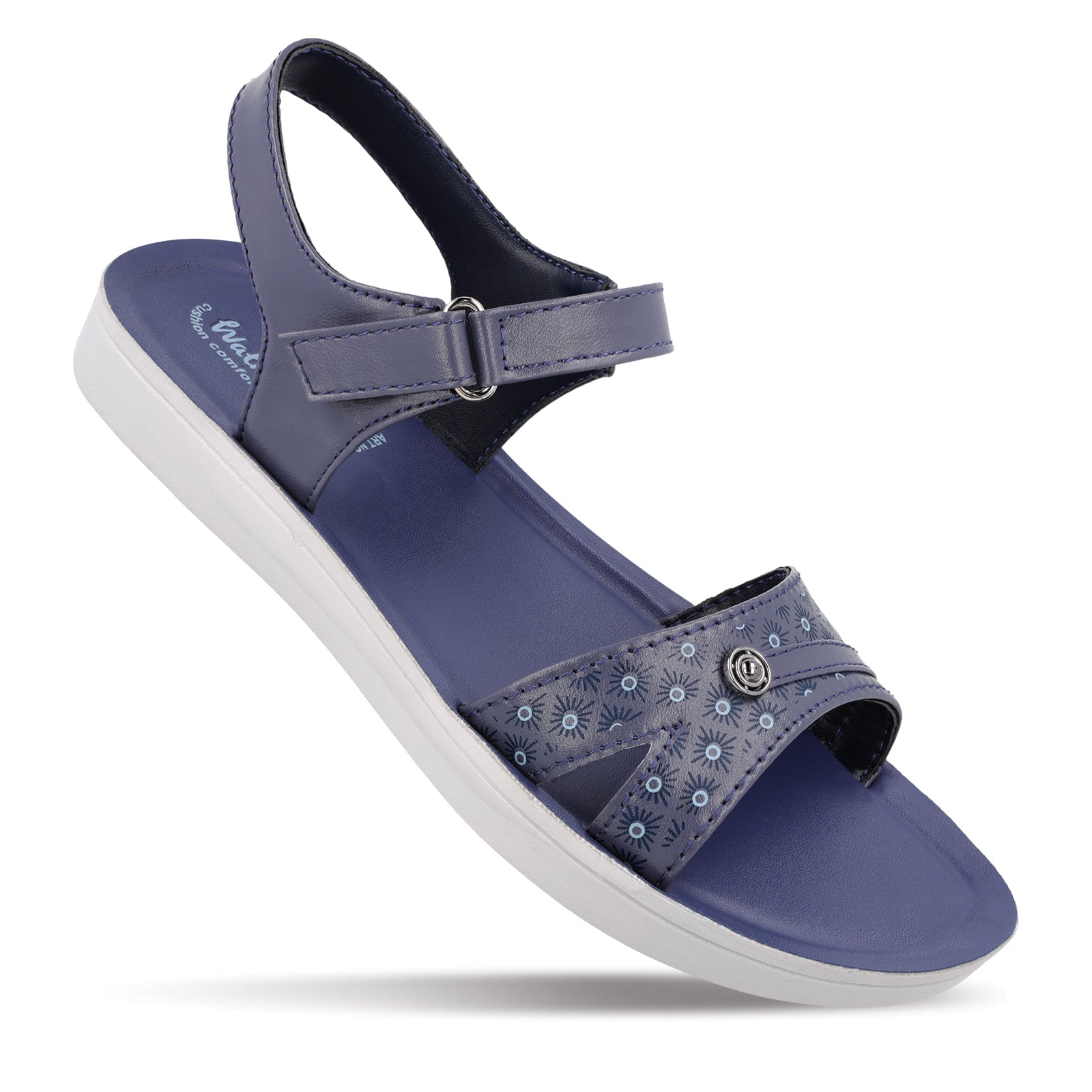 Walkaroo Womens Sandal - WL7824 Blue - Walkaroo Footwear