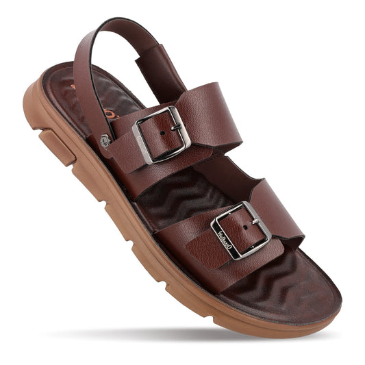 Walkaroo+ Men Sandals - WE1712 BROWN - Walkaroo Footwear