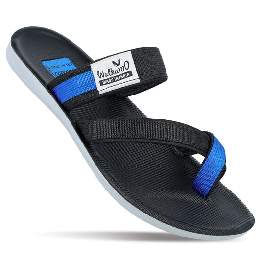 Men's Cross Strap Sandals  - GG8210 Black Blue
