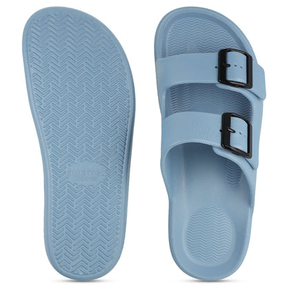 Walkaroo Men Casual Flip-Flop - WC4822 Aqua Blue - Walkaroo Footwear