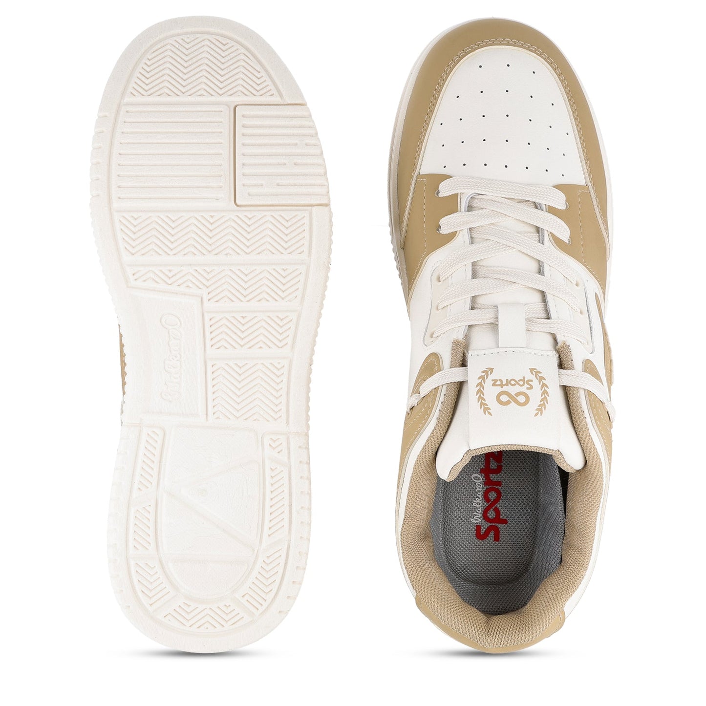 Men's Sports Sneakers - SGE24001 White Tan