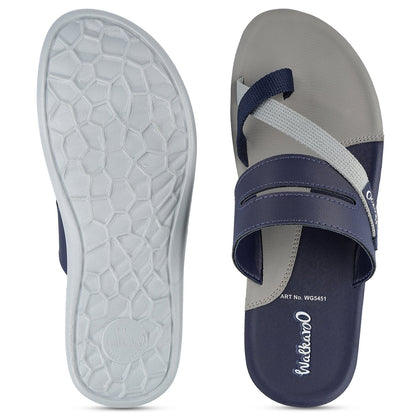 Walkaroo Men Sandal - WG5451 Blue Grey - Walkaroo Footwear