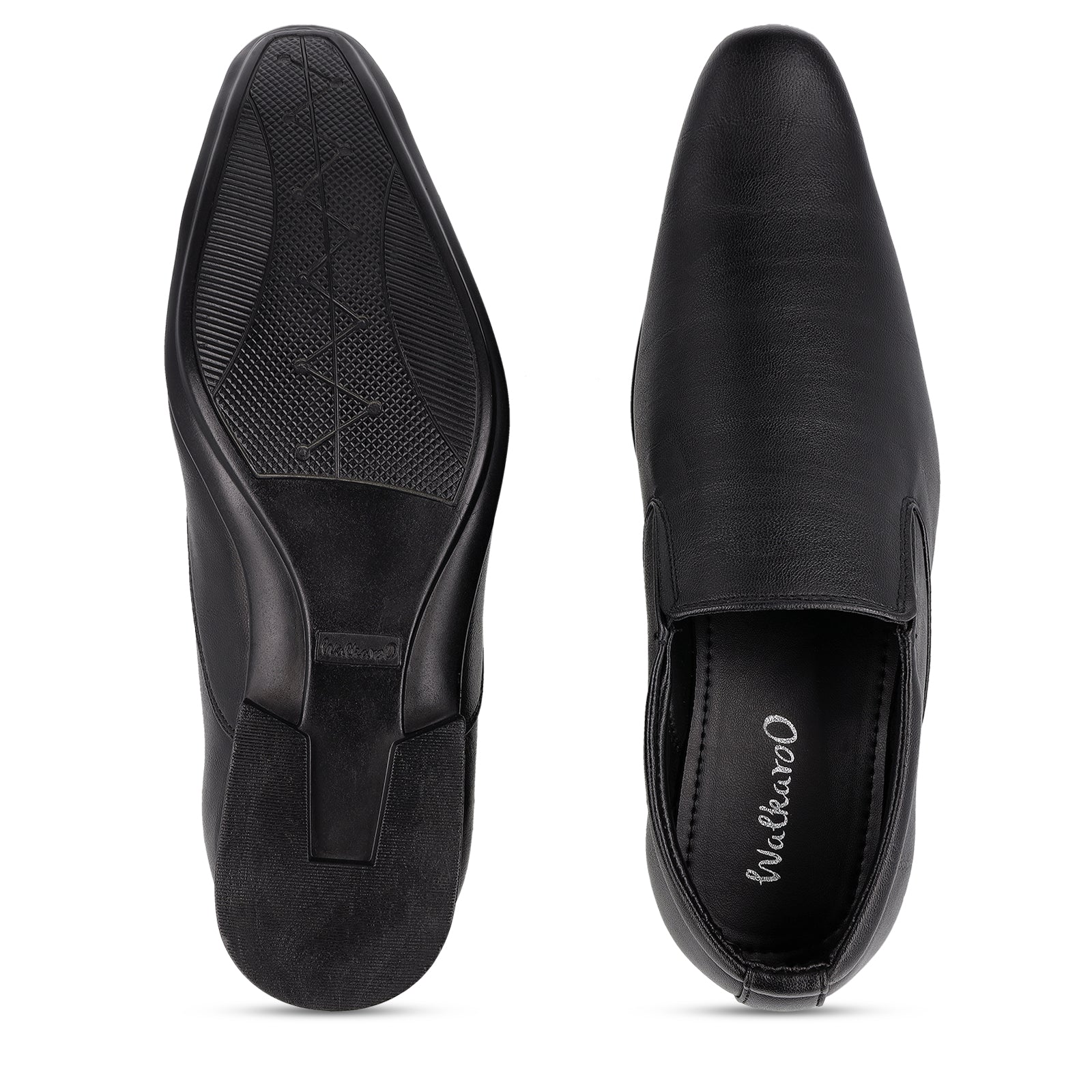 Walkaroo Men Loafer Formal Shoes - 17101 Black - Walkaroo Footwear