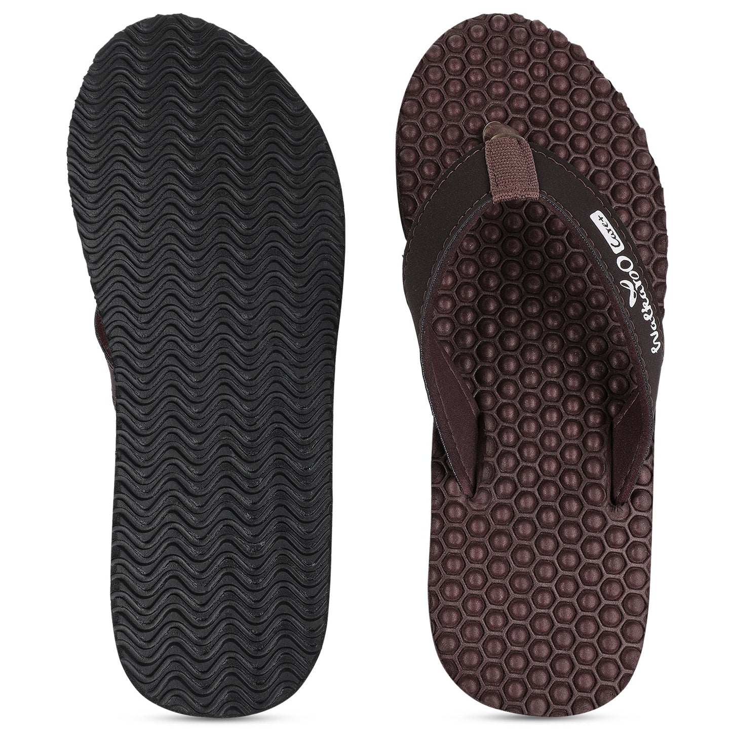 Women's Textured Care Plus Flip-Flop  - WH3950 Brown