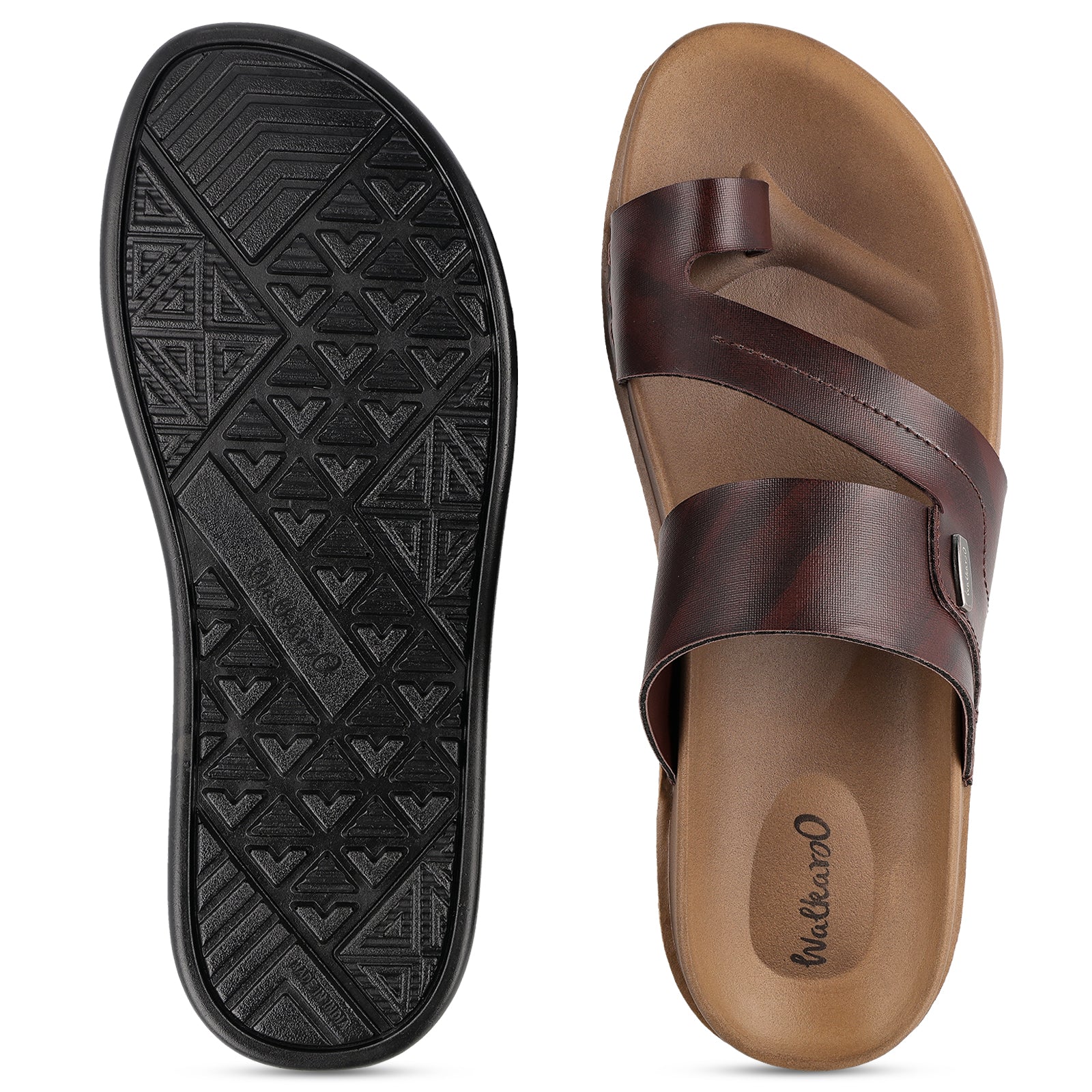 Walkaroo+ Men Sandals - WE1335 BROWN - Walkaroo Footwear