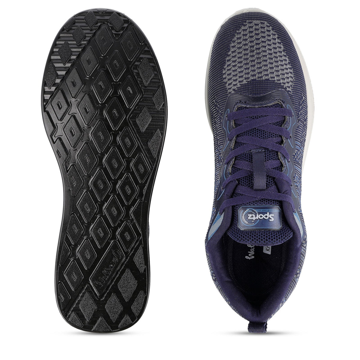 Men's Daily Wear Non Marking Sports Shoes  - WS6092 Navy Blue