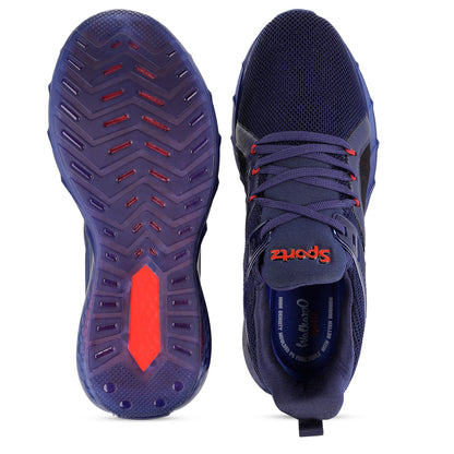 Men's Lace-up Sports Shoe - WS9138 Navy Blue