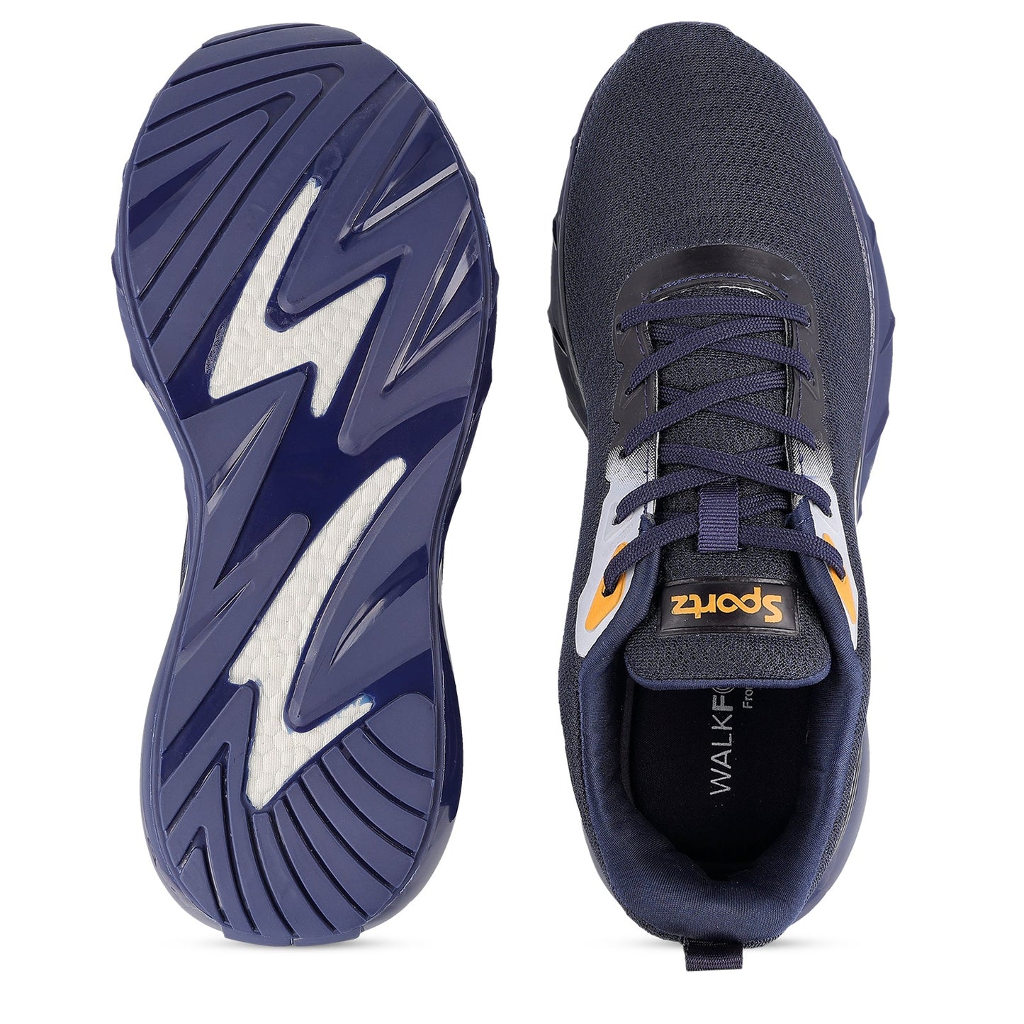 ZYLOK Men's Lace-up Sports Shoe - Navy Blue