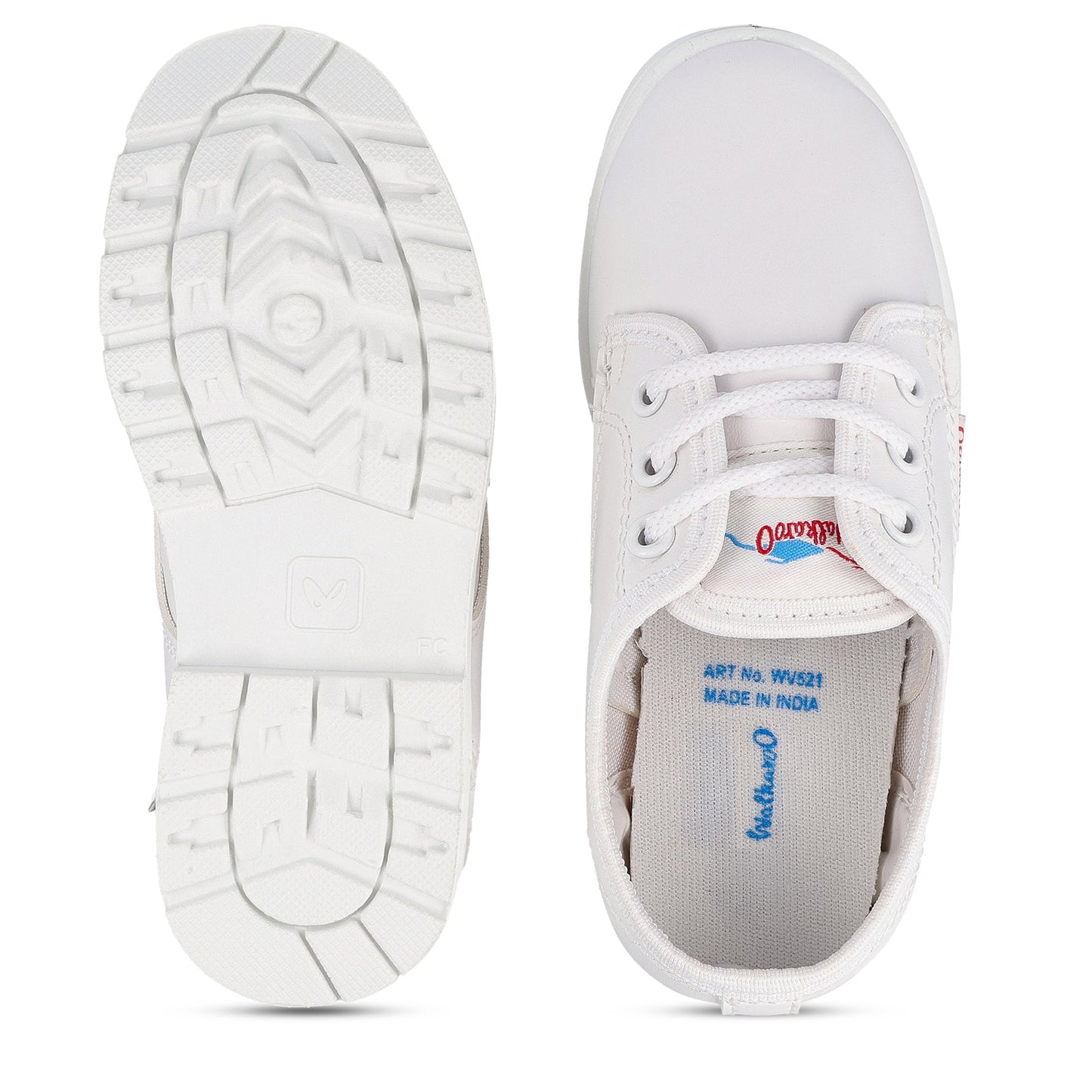 Kids School Shoes - WV521 White