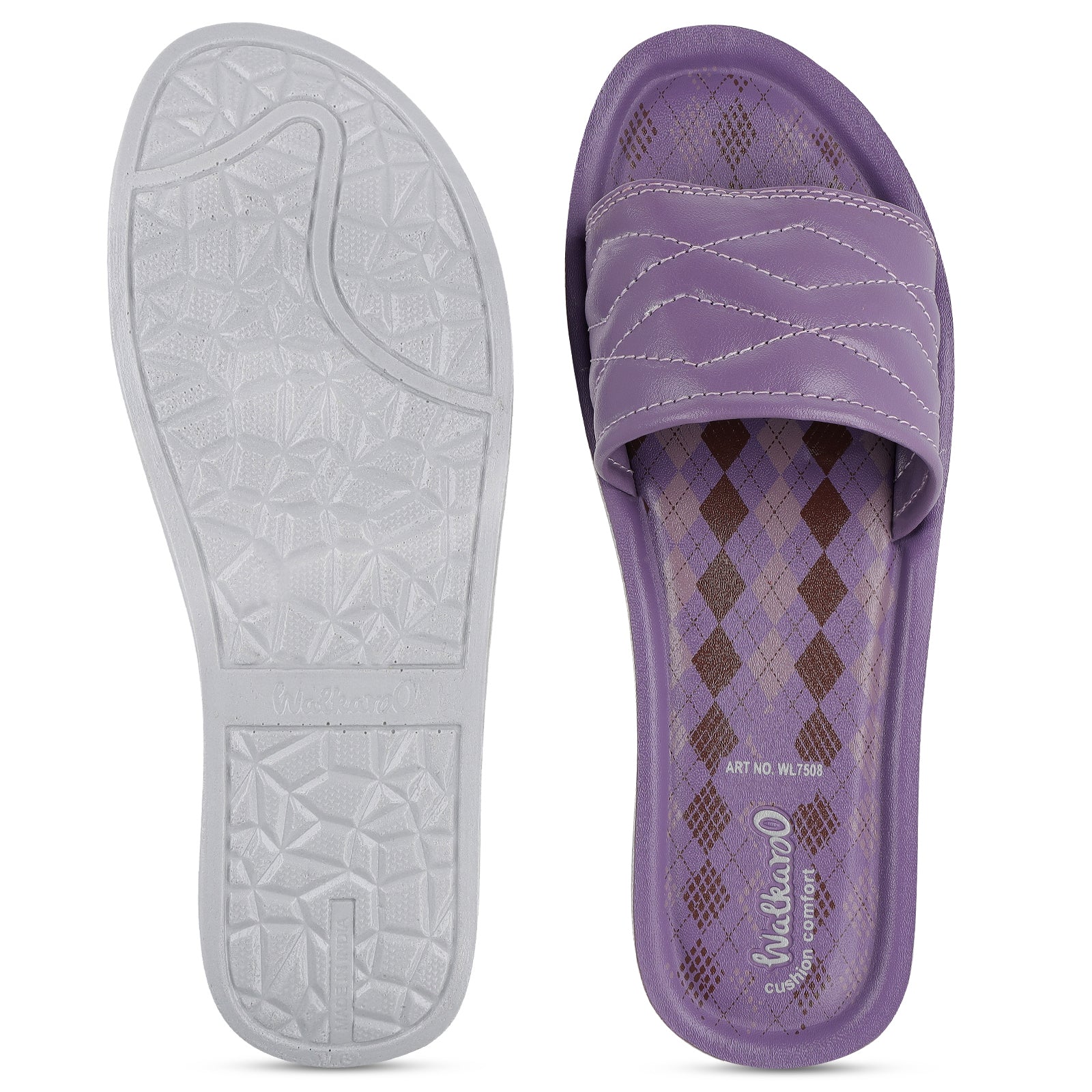 Walkaroo Womens Flip Flop - WL7508 Purple - Walkaroo Footwear